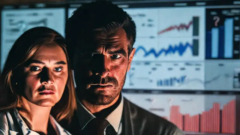 Un rostro experto analiza datos serios