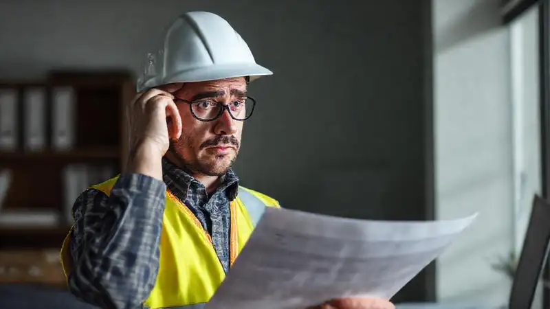 El trabajador está confundido y preocupado