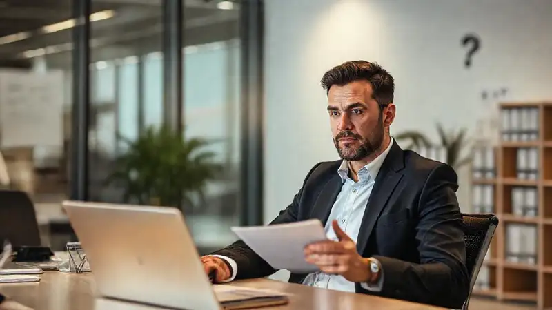 El emprendedor duda ante documentos legales