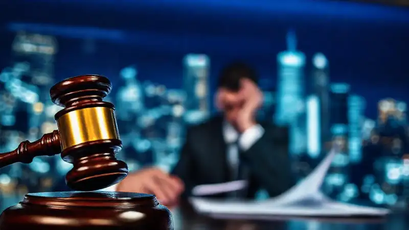 Un empresario preocupado evalúa riesgos legales