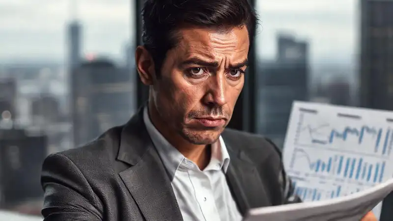 El asesor financiero expresa preocupación profesional