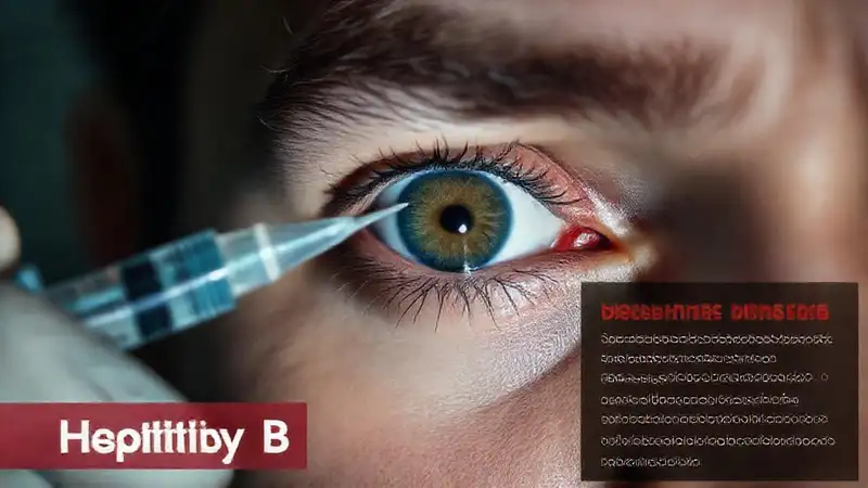 Ojo humano examinado: sospecha de hepatitis