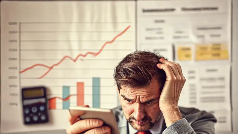 Gráficos financieros muestran ingresos variables preocupantes