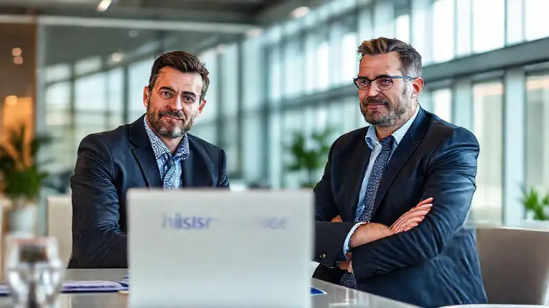 Reunión empresarial profesional y seria