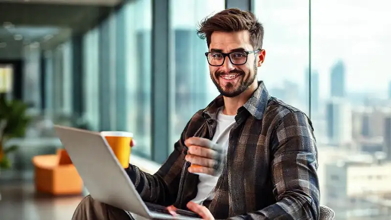 Nomada digital triunfa en su entorno moderno