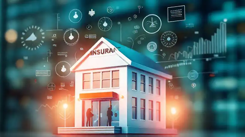 Un edificio de seguros analiza riesgos digitales
