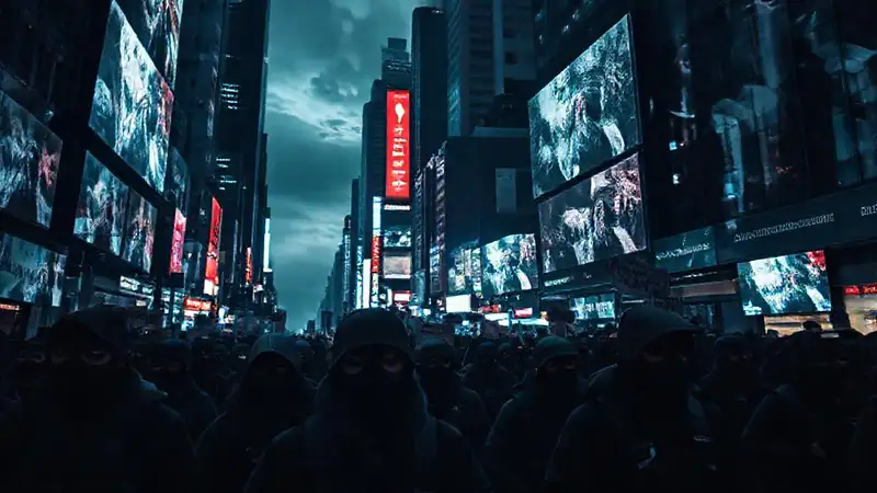 Una ciudad oscura y caótica inquieta