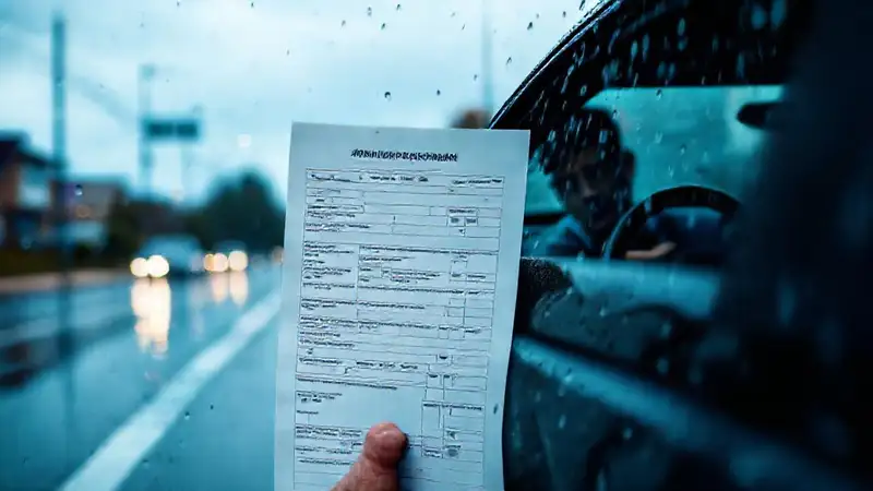 Lluvia, coche dañado y reclamación