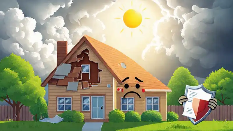 La tormenta dañó la casa, pero hay seguridad