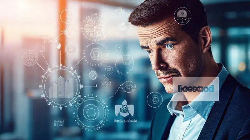 Un diagrama complejo muestra datos financieros borrosos