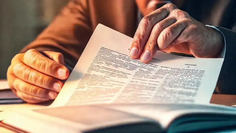 Un documento legal se firma con confianza