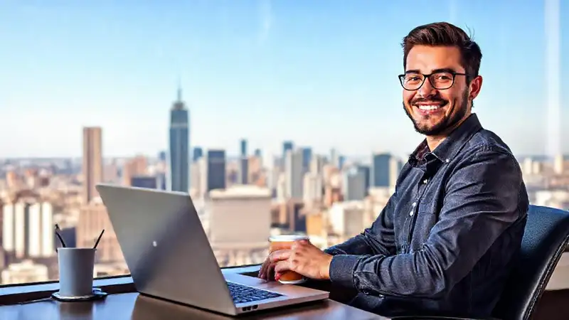 Un nómada digital triunfa en su trabajo