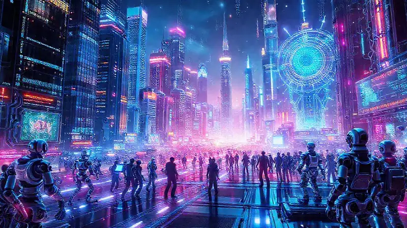 Ciudad futurista, colaboración y brillantez