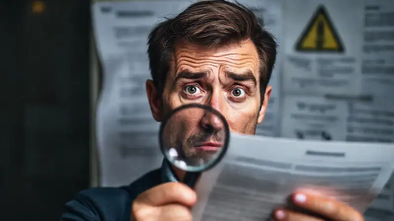 Un hombre confuso enfrenta trámites complejos