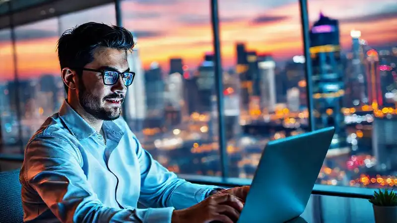 El emprendedor digital visualiza el éxito