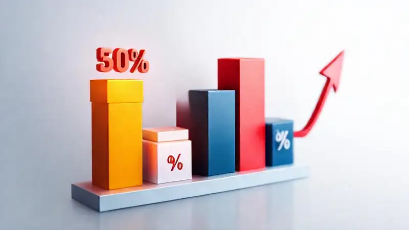 Gráficos financieros contrastantes y profesionales