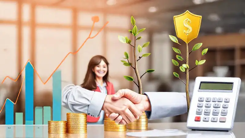 Éxito financiero y crecimiento seguro