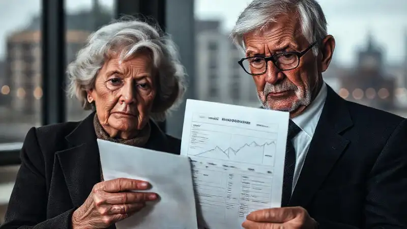 Una pareja mayor enfrenta la incertidumbre asegurada