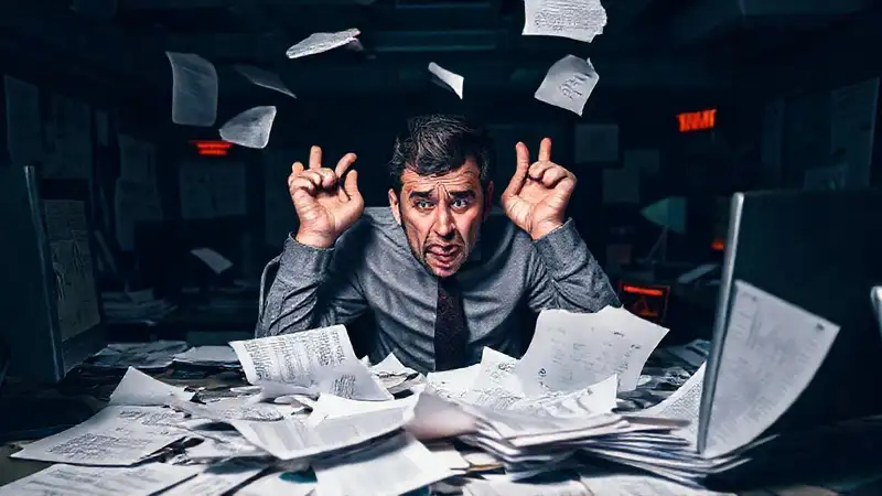 El empresario fracasado y angustiado enfrenta el caos