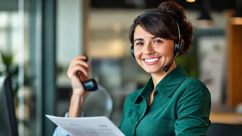 Atención al cliente amable ofrece información clara