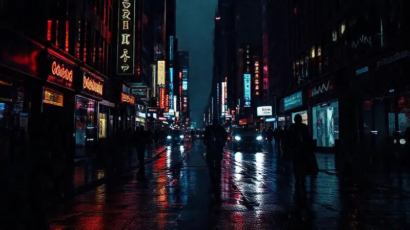 La ciudad oscura transmitía incertidumbre y temor