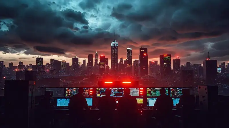 Equipo de emergencia frente a la tormenta