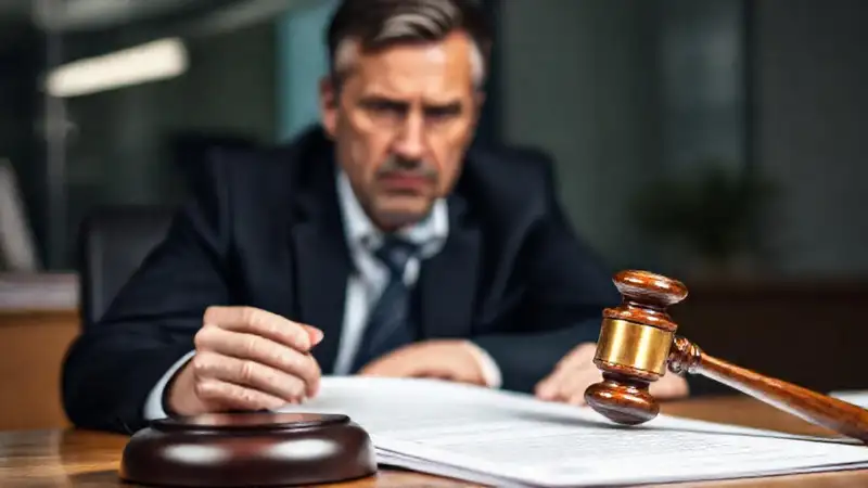 El ajustador evalúa un contrato serio