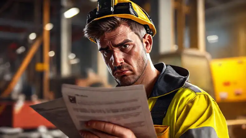 Accidente industrial: herido, documentos y preocupación