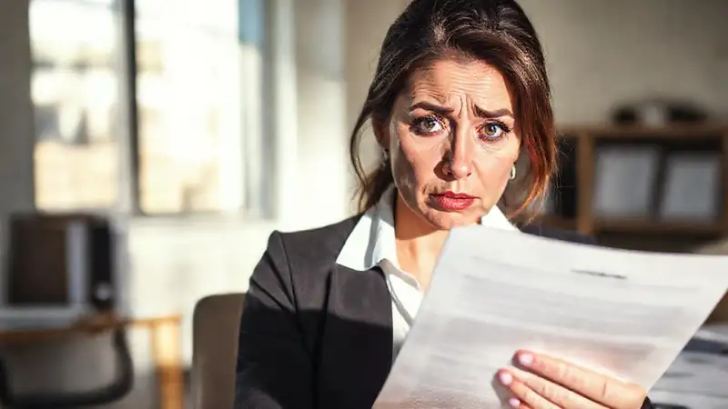 Ella duda ante el contrato legal