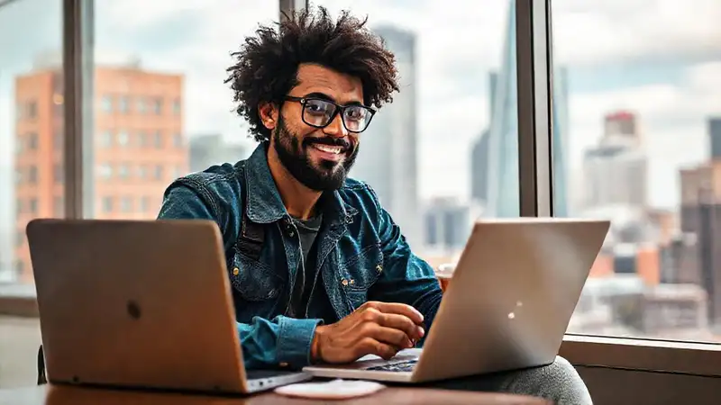 Un nómade digital crea en la ciudad