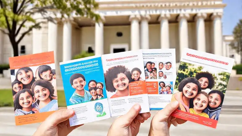 Folletos informativos presentan una imagen positiva