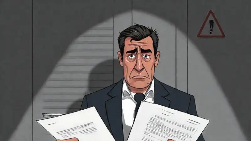 Un hombre frustrado enfrenta documentos legales